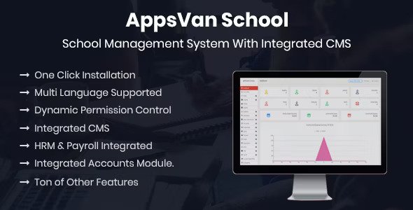 AppsVan School  School Management System With Integrated CMS (20 September 2019)
