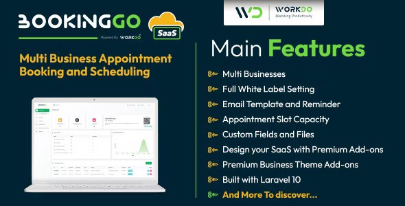 BookingGo SaaS v2.4  Multi Business Appointment Booking and Scheduling