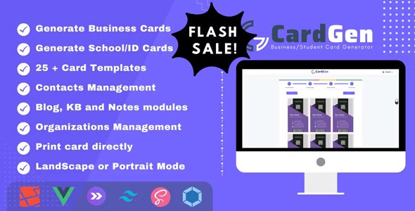 CardGen v3.6.4  Business or ID Card Generator