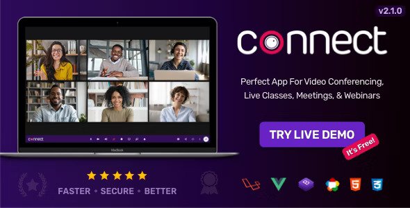Connect v2.5.0  Live Class, Meeting, Webinar, Online Training & Web Conference