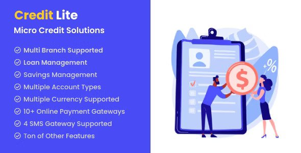 Credit Lite v1.6.0  Multi Branch Loan & Savings Management System