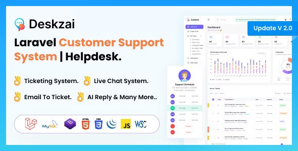 Deskzai v2.5  Customer Support System | Helpdesk | Support Ticket.