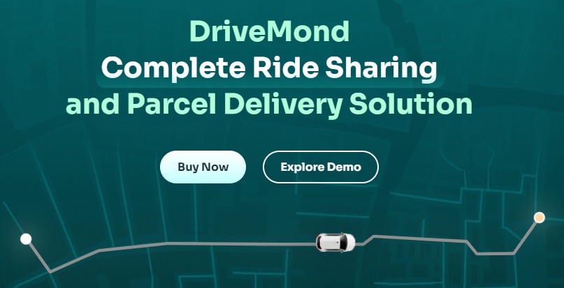 DriveMond v1.7  Ride Sharing & Parcel Delivery Solution Scripts