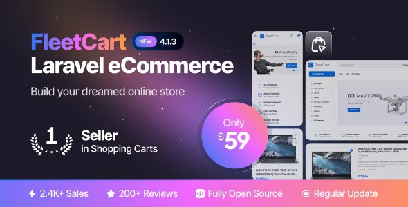 eCommerce  : FleetCart v4.5.3  Laravel Ecommerce System