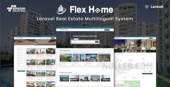 Flex Home v2.54.1  Laravel Real Estate Multilingual System
