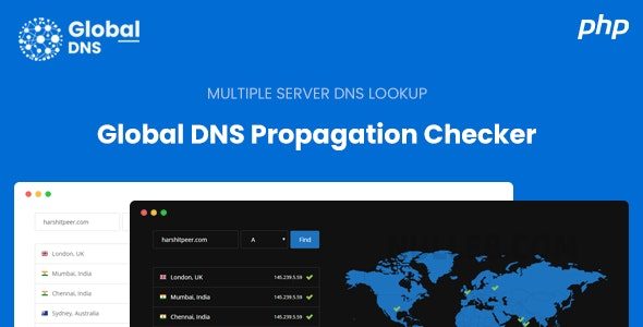 Global DNS v2.8  DNS Propagation Checker  WHOIS Lookup  PHP