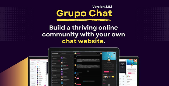 Grupo Chat v3.8.1  Chat Room & Private Chat PHP Script