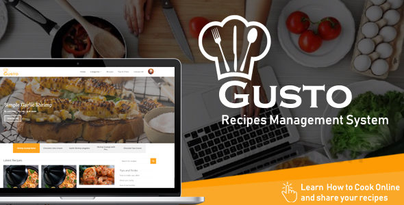 Gusto v3.4  Recipes Management System