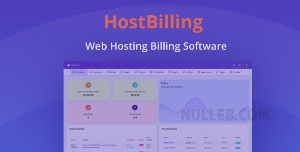 HostBilling v2.0.1  Web Hosting Billing & Automation Software