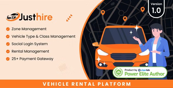 Justhire v1.0  Vehicle Rental Platform
