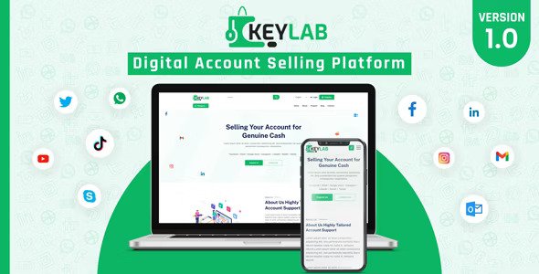 KeyLab v2.0  Digital Account Selling Platform