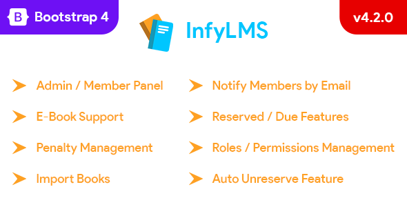 LMS  Library Management System with E-Books (Laravel + ReactJS) v4.2.0