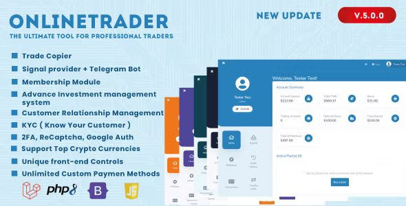 OnlineTrader v5.0.7  Forex Signal Service and Investment Management Solution