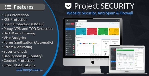 Project SECURITY v5.0.6  Website Security, Anti-Spam & Firewall