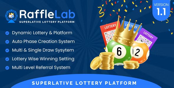 RaffleLab v1.1  Superlative Lottery Platform