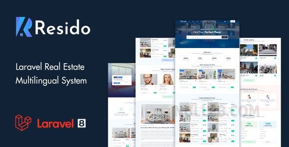 Resido v3.4.0  Laravel Real Estate Multilingual System