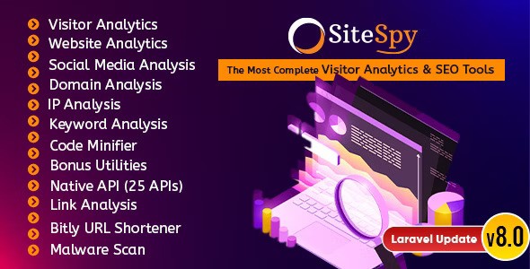 SiteSpy v8.4  The Most Complete Visitor Analytics & SEO Tools (SaaS)
