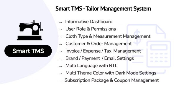 Smart TMS SaaS v1.0  Tailor Management System