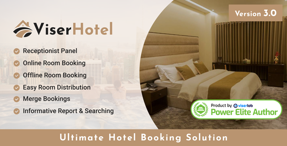 ViserHotel v2.0  Ultimate Hotel Booking Solution