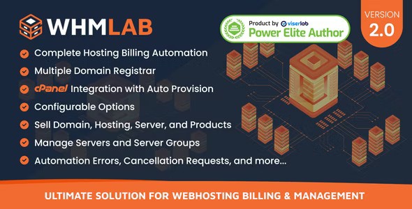 WHMLab v2.0  Ultimate Solution For WebHosting Billing And Management