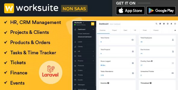 WORKSUITE v5.4.5  HR, CRM and Project Management