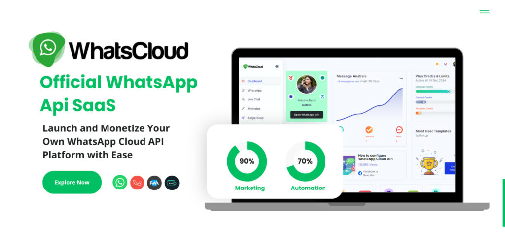 WhatsCloud v7.0  Seamless Cloud API Integration SAAS