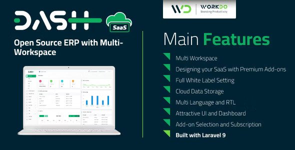 WorkDo Dash SaaS v4.5  Open Source ERP with Multi-Workspace