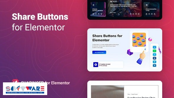 Sharinger 1.0.2 – Share Buttons for Elementor
