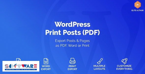 WordPress Print Posts & Pages (PDF) 1.5.9