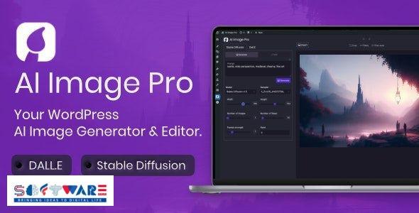 AI Image Pro 2.0.1 – WordPress AI Image Generator & Editor, DALLE & Stable Diffusion