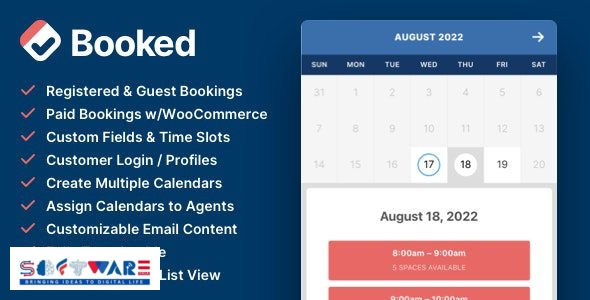Booked 2.4.4 – Appointment Booking for WordPress | Calendars