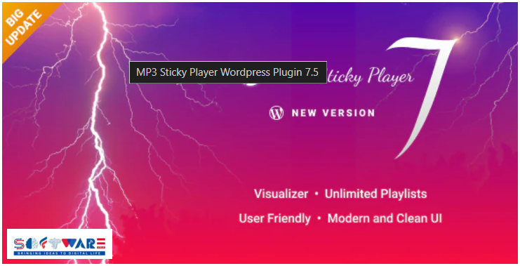 MP3 Sticky Player WordPress Plugin 7.5