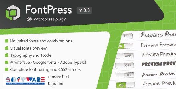 FontPress 3.3.9 – WordPress Font Manager