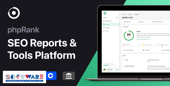 phpRank - SEO Reports & Tools Platform (SaaS)