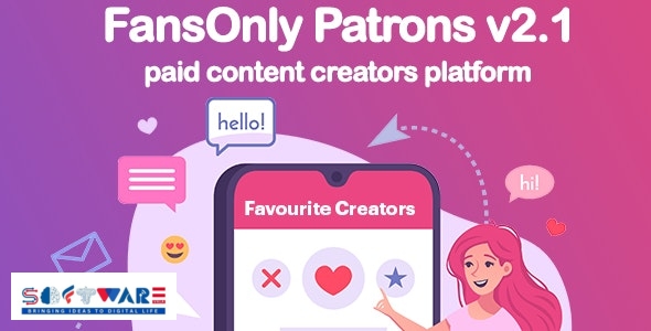 PHP FansOnly Patrons - Paid Content Creators Platform