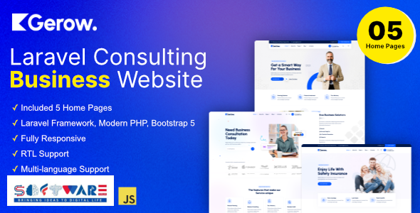 Gerow - Business Consulting Laravel Script