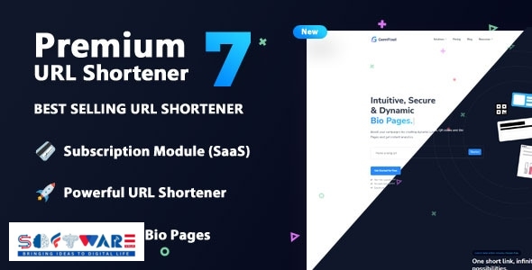 Premium URL Shortener - Link Shortener, Bio Pages & QR Codes