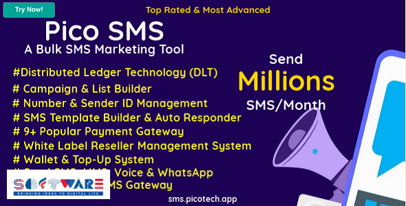 PicoSMS - A Bulk SMS Marketing Tool