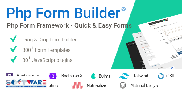PHP Form Builder - Advanced HTML forms generator with Drag & Drop