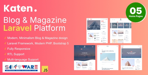 Katen - Blog & Magazine Laravel Script