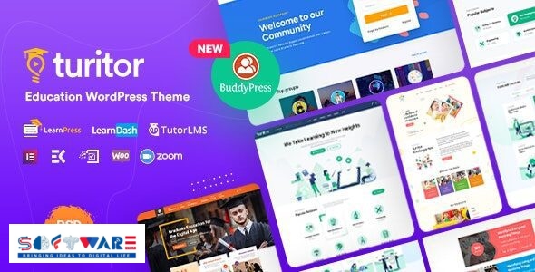 Turitor 1.4.7 – LMS & Education WordPress Theme