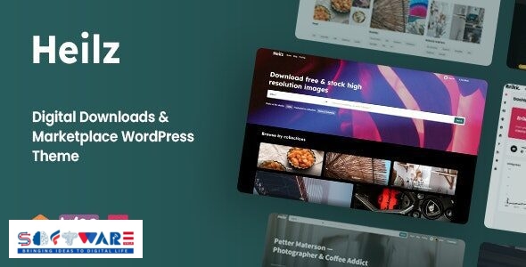 Heilz 2.0.1 – Digital Downloads & Marketplace WordPress Theme