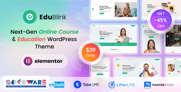 EduBlink 1.0.5 – Education & Online Course WordPress Theme