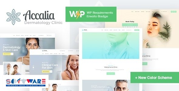Accalia 1.5.0 – Dermatology Clinic & Cosmetology Center Medical WordPress Theme + Elementor