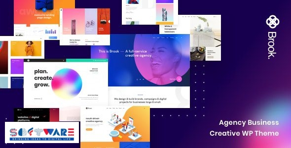 Brook 2.8.9 – Agency Business Creative WordPress Theme