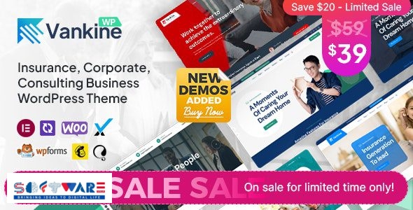 Vankine 1.2.6 – Insurance & Consulting Business WordPress Theme