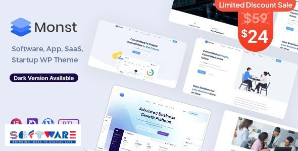 Monst 1.2.1 – Saas Startup WordPress Theme