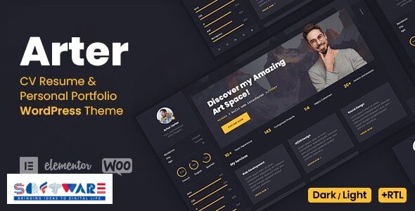Arter 1.8.3 – Resume WordPress Theme