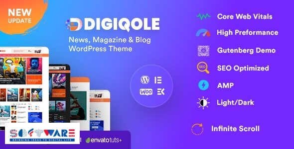 Digiqole 2.2.1 – News Magazine WordPress Theme