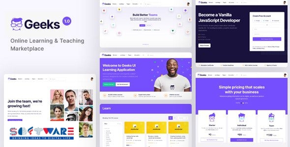 Geeks 1.2.22 – Online Learning Marketplace WordPress Theme